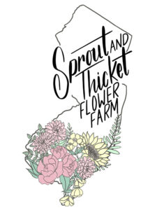 Sprout and Thicket Botanical Line Drawing Logo